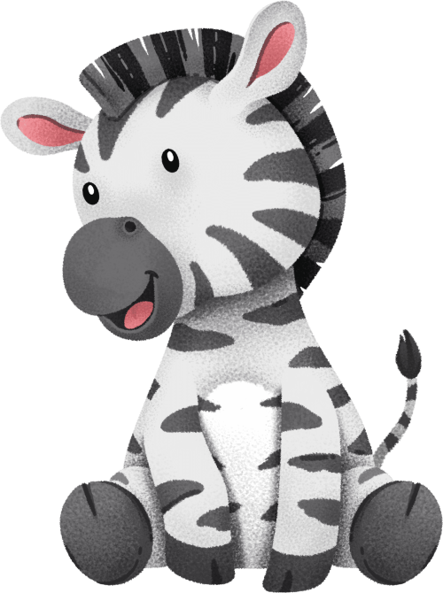 (s419-2-1O) Sitting Zebra