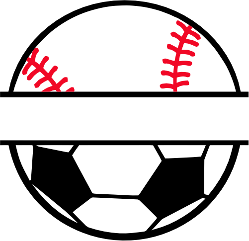 (s041-2-T) Baseball Softball Soccer Split Team Name or Custom Text