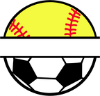 (s041-2-T) Baseball Softball Soccer Split Team Name or Custom Text