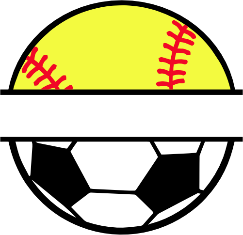 (s041-2-T) Baseball Softball Soccer Split Team Name or Custom Text
