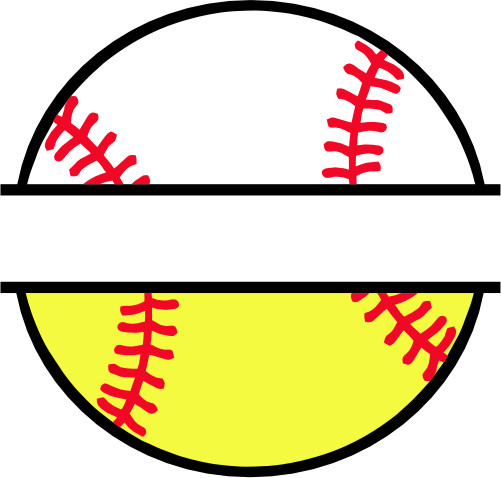 (s041-2-U) Baseball Softball Split Team Name or Custom Text