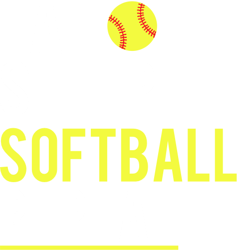 (s041-4) Eat Sleep Softball Repeat