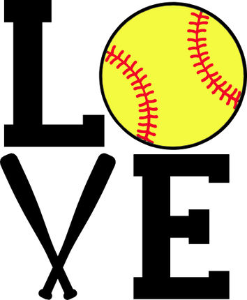 (041-09-4) Stacked Love Baseball Softball Bats