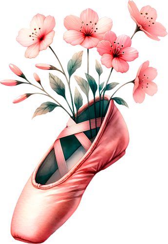 (042-01-I) Ballerina Ballet Slippers Pointe Shoes