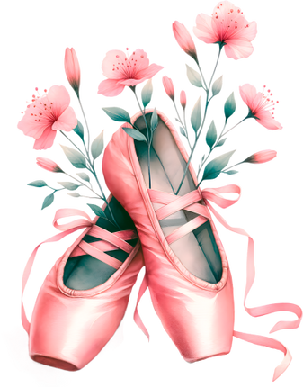 (042-01-J) Ballerina Ballet Slippers Pointe Shoes