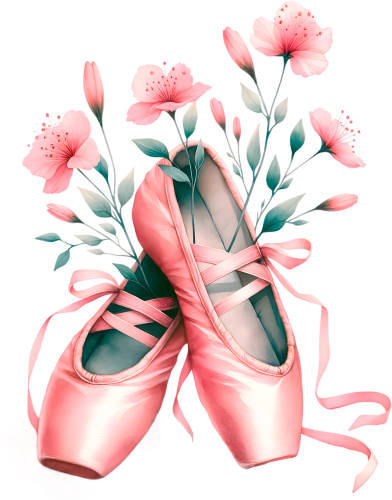 (042-01-J) Ballerina Ballet Slippers Pointe Shoes