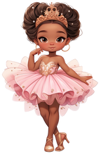 (042-04) African American Ballerina Pink Tutu