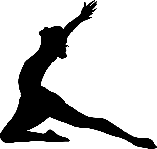 (042-07-1) Ballet Dancer Silhouette