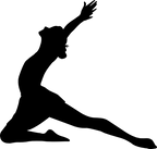 (042-07-1) Ballet Dancer Silhouette