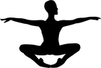 (042-07-1) Ballet Dancer Silhouette