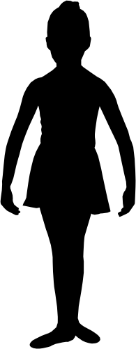 (s042-7-2R) Ballerina Ballet Dancer Silhouette