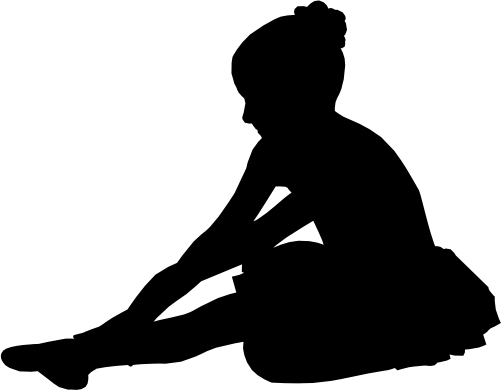 (s042-7-2V) Ballerina Silhouette