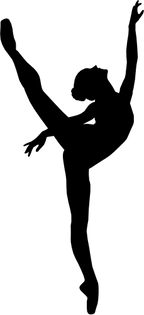 (042-07-1) Ballet Dancer Silhouette