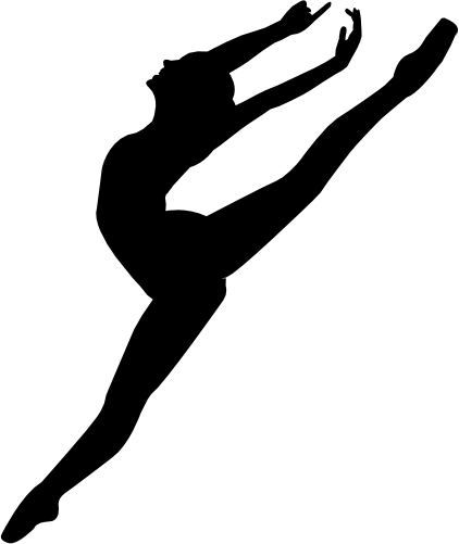 (042-07-1) Ballet Dancer Silhouette
