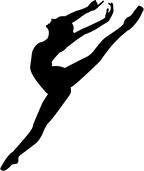 (042-07-1) Ballet Dancer Silhouette