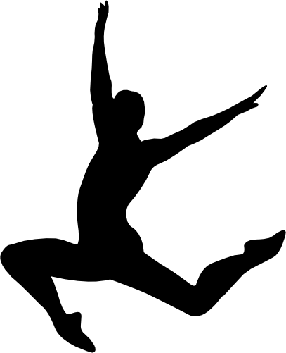 (042-07-1) Ballet Dancer Silhouette