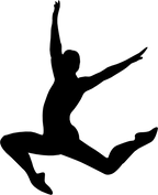 (042-07-1) Ballet Dancer Silhouette