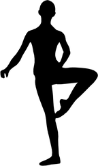 (042-07-1) Ballet Dancer Silhouette