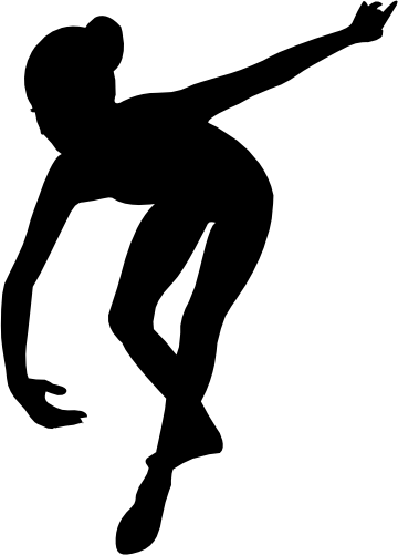 (042-07-1) Ballet Dancer Silhouette