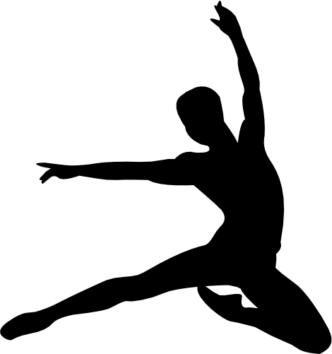 (042-07-1) Ballet Dancer Silhouette