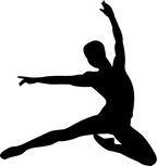(042-07-1) Ballet Dancer Silhouette