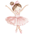 (042-08) Cute Watercolor Ballerina