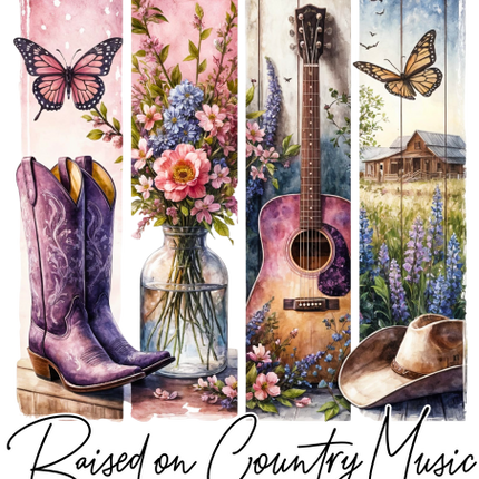 (s420-1-J) Raised on Country Music
