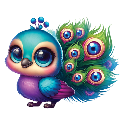 (s043-1-2A) Baby Peacock