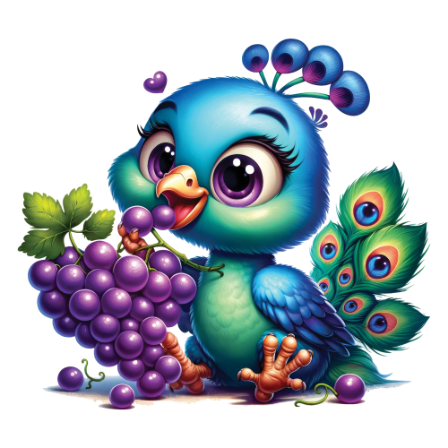 (s043-2-2E) Baby Peacock