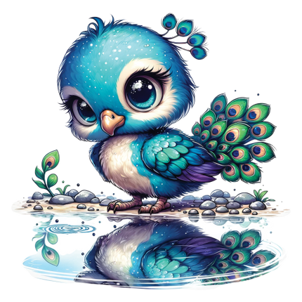 (s043-2-2K) Baby Peacock