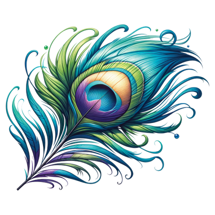 (s043-1-2L) Peacock Feather