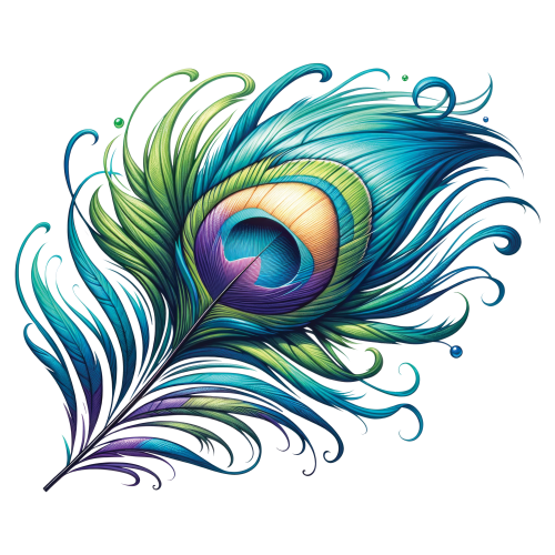 (s043-1-2L) Peacock Feather