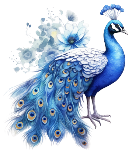 (s043-1-1W) Peacock