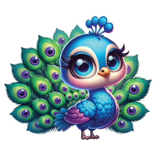 (s043-1-1Y) Baby Peacock