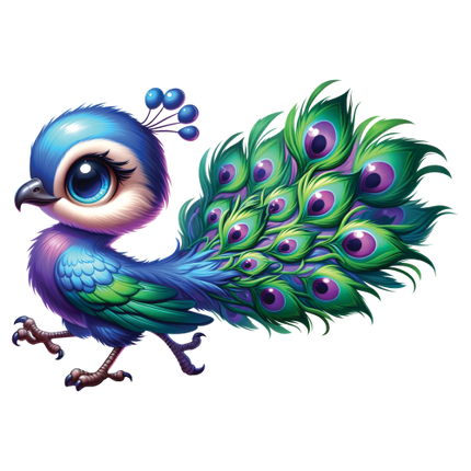 (s043-1-1Z) Baby Peacock