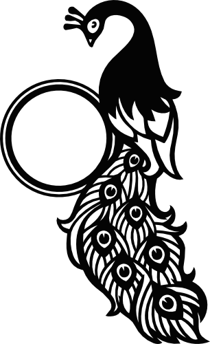 (s043-2A) Peacock Frame