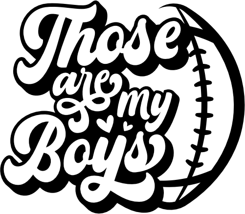 (044-04-2L) Those Are My Boys Football Iron-On Transfer