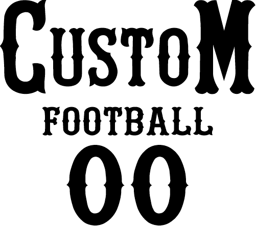 (044-08-1P) Team Name Football Player Number Custom Iron-On Transfer