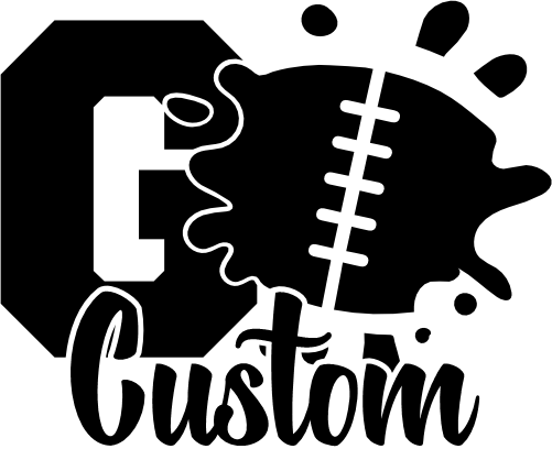 (044-08-1T) Go Team Name Football Custom Iron-On Transfer