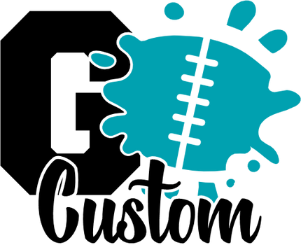 (044-08-1T) Go Team Name Football Custom Iron-On Transfer