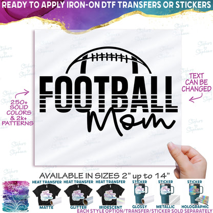 (s044-8M) Football Team Mom Family Custom Text