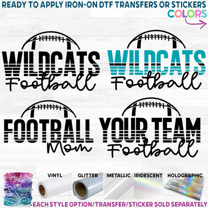 (s044-8H) Football Team Mom Family Custom Text