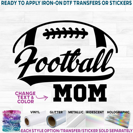 (s044-6A) Football Mom Family Custom Text