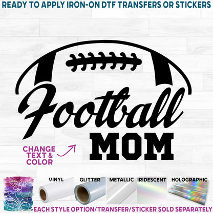 (s044-6B) Football Mom Family Custom Text