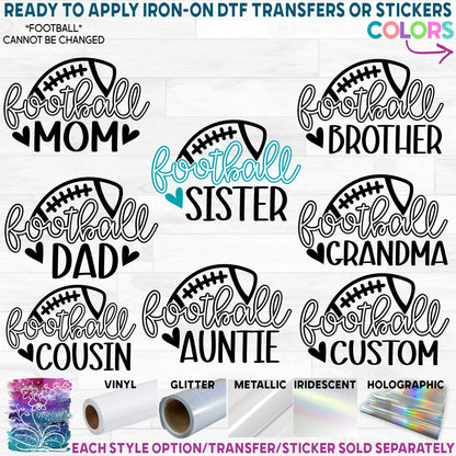 (s044-6C) Football Mom Family Custom Text