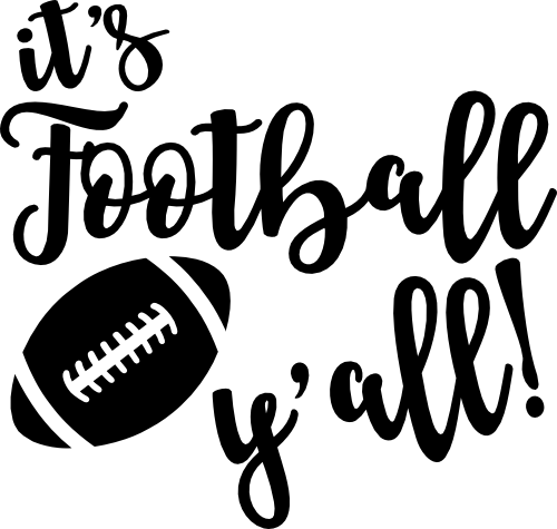 (s044-4M) It's Football Y'all Optional Team Name