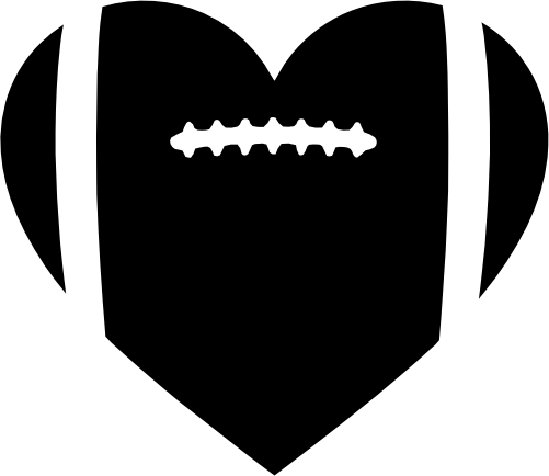 (s044-1-E) Football Heart Ball