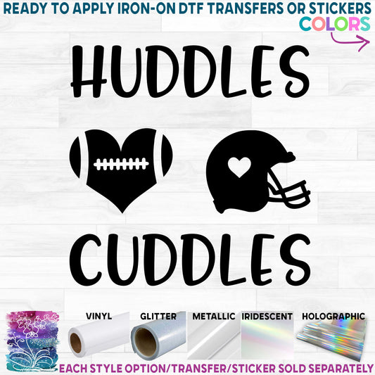 (s044-4Q) Huddles Cuddles Football Heart Helmet