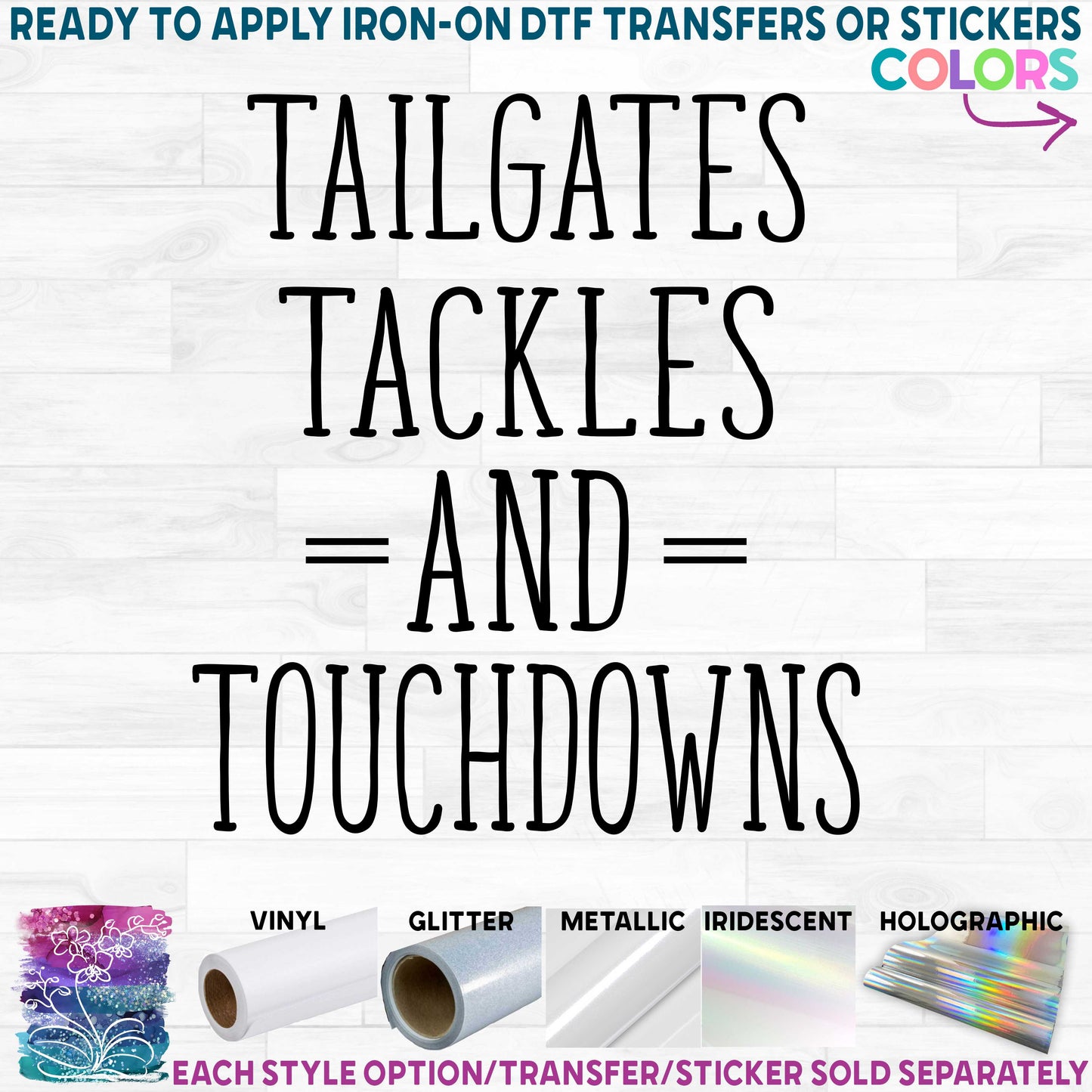 (s044-4I) Tailgates Tackles & Touchdowns Football