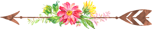 (s045-1-G) Watercolor Sunflowers Arrows Set or Single